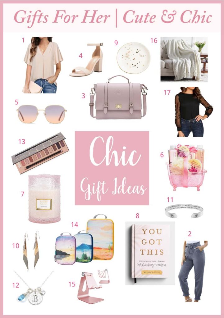 images of various chic gifts ideas for her